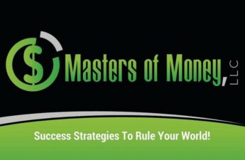 Masters of Money LLC Success Strategies To Rule Your World! Black Green & Silver Logo