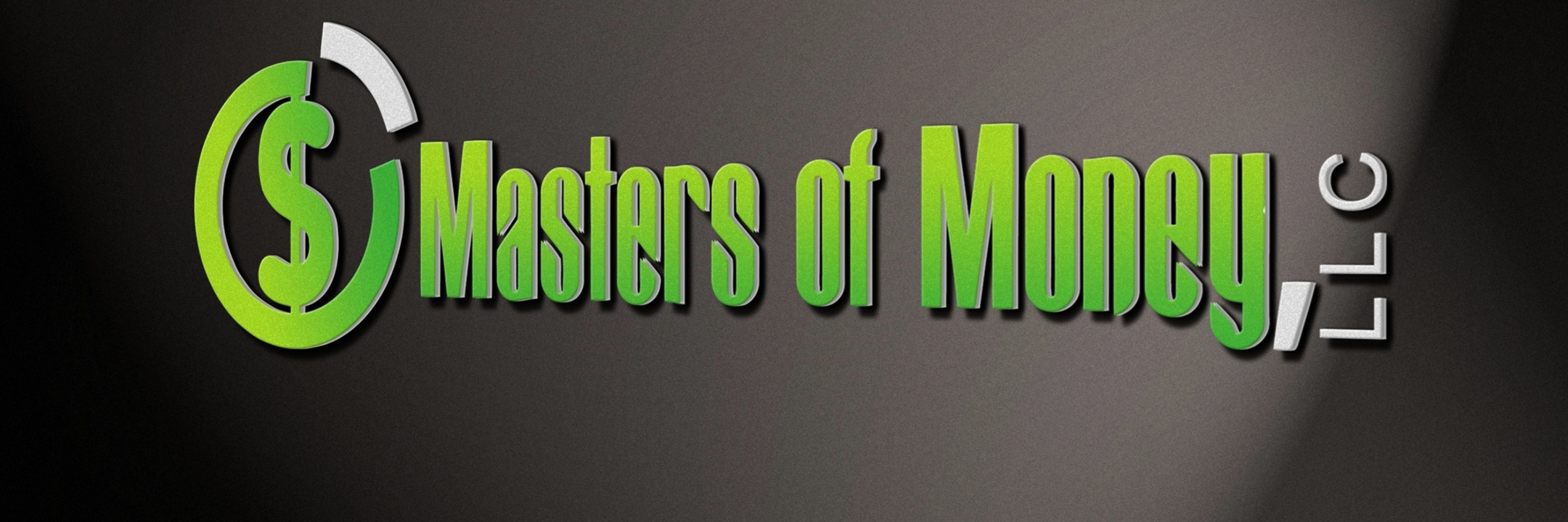 Masters of Money LLC Side Glow Logo Graphic