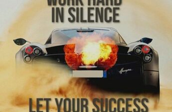 Masters of Money LLC Let Your Success Make The Noise Quote Picture Graphic