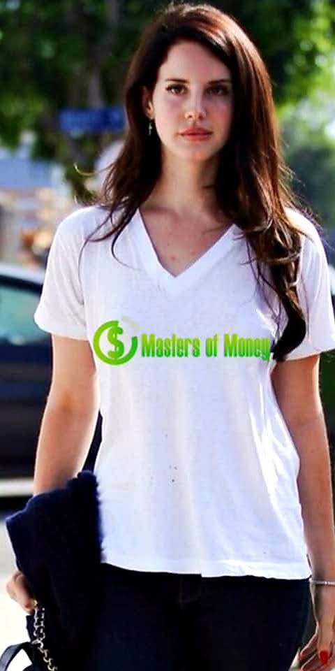 Lana Del Rey Wearing Masters of Money T-shirt Photo
